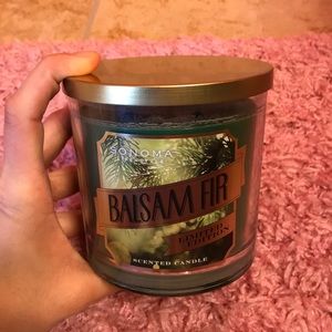Brand new green pine candle